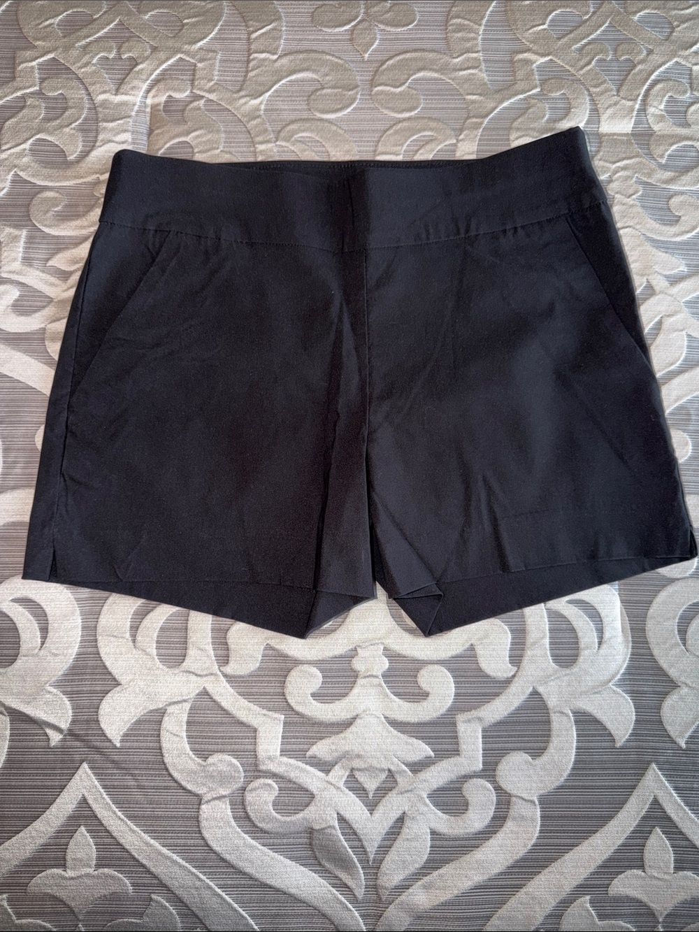 New York & Company Black High-Rise Tailored Shorts